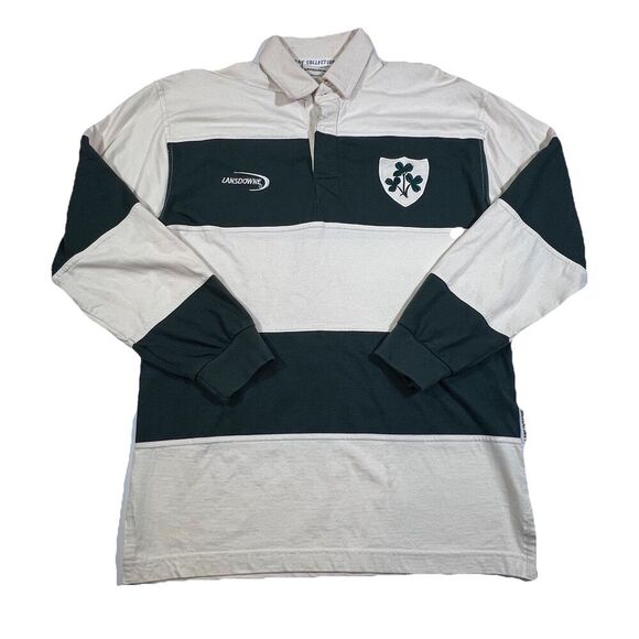 Crest Other - Landsdowne Collection Irish Rugby Shirt Long Sleeve Shamrock Crest Men's Small